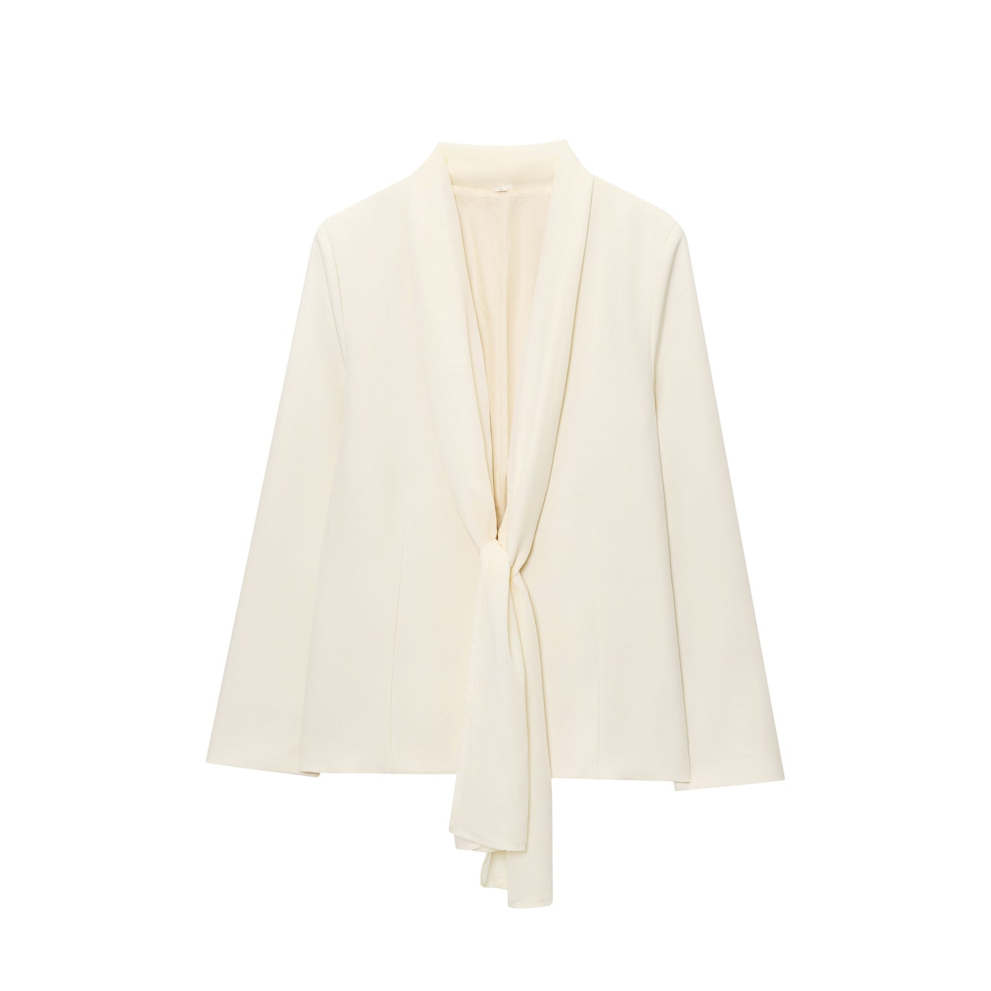 Women's Thin Scarf Lapel Blazer + Straight Leg Pants