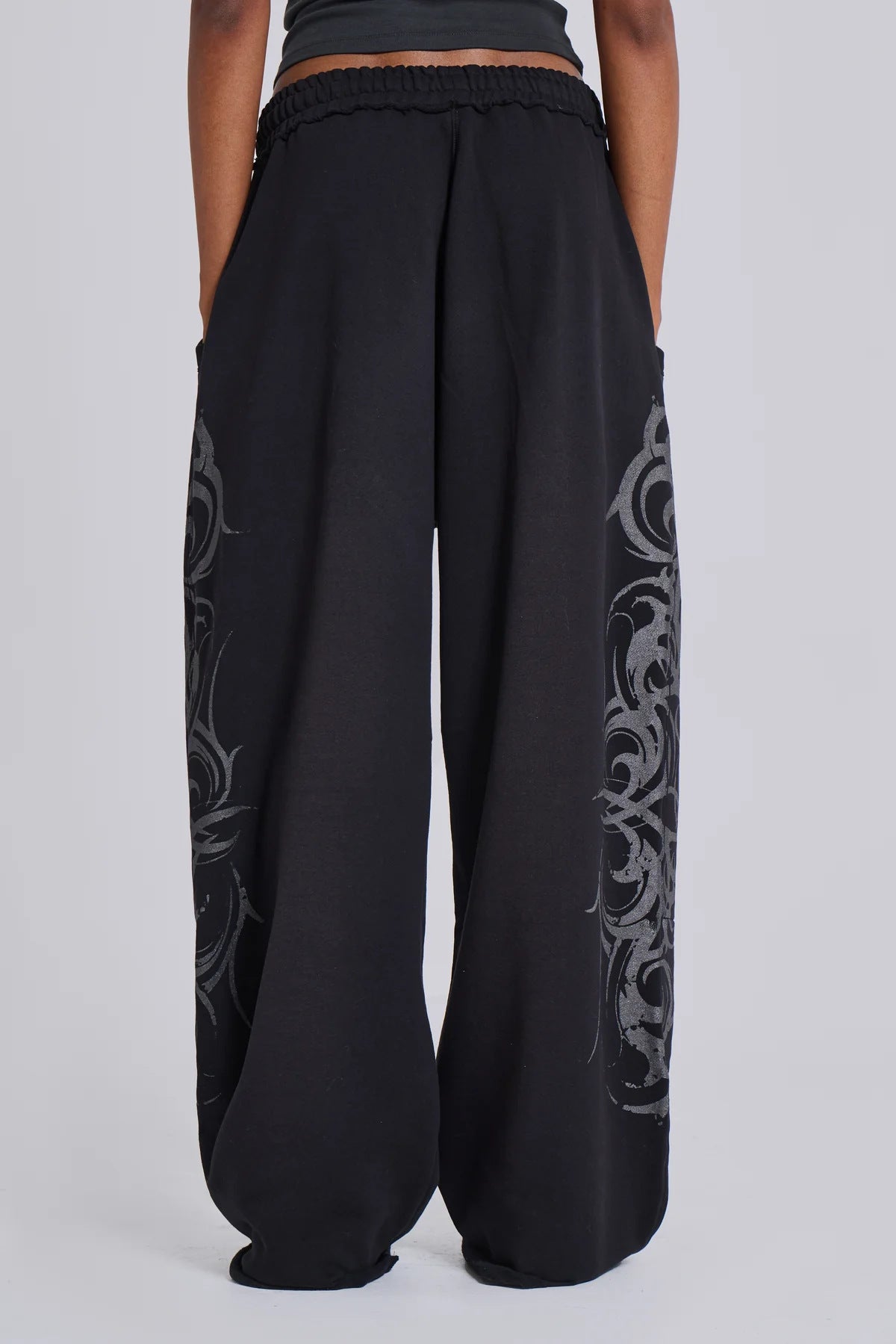 Print Sweatpants Streetwear Spicy Girl Hip Hop Casual Wide Leg Pants Loose Long Pants Trendy