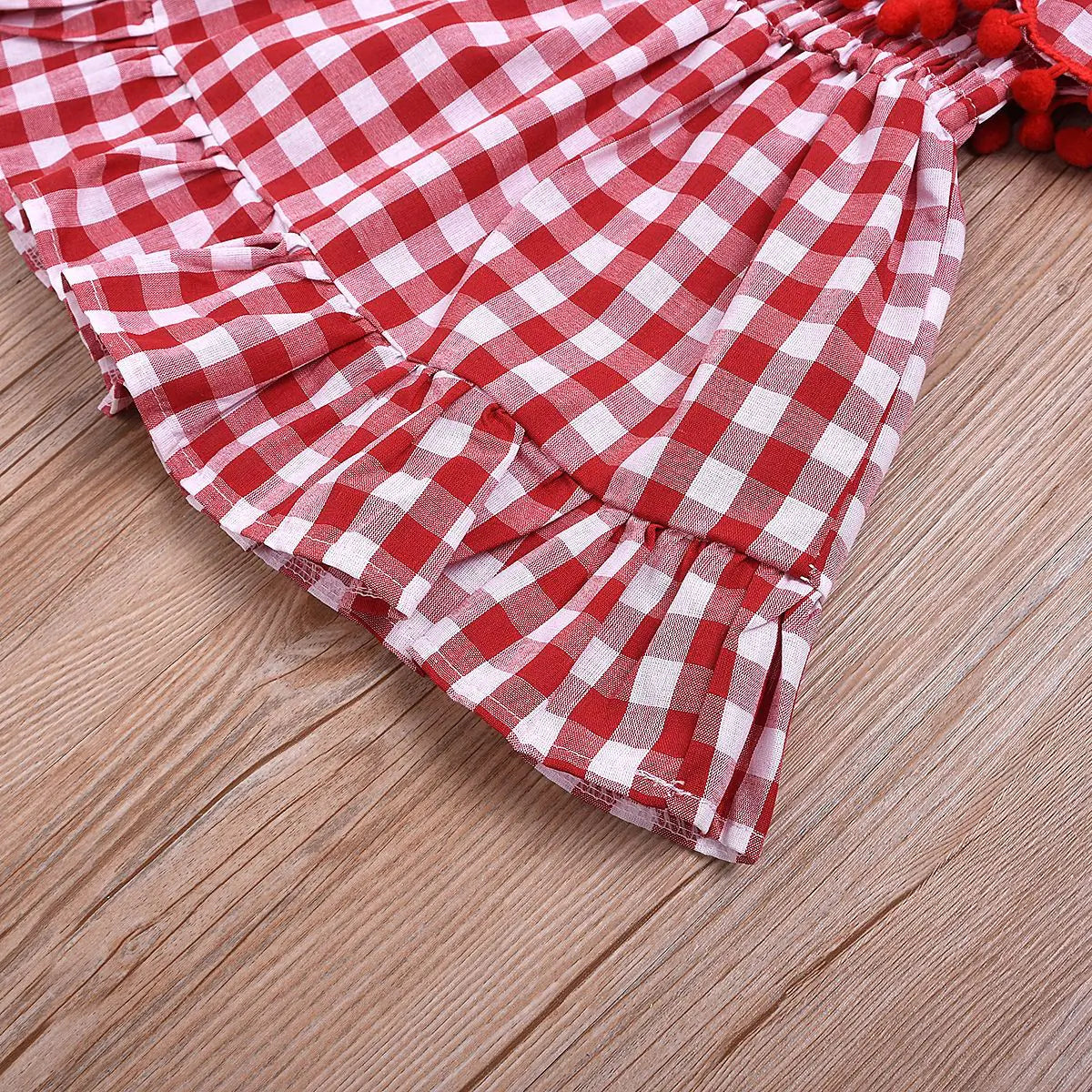 Plaid Strap Princess Dress for Girls