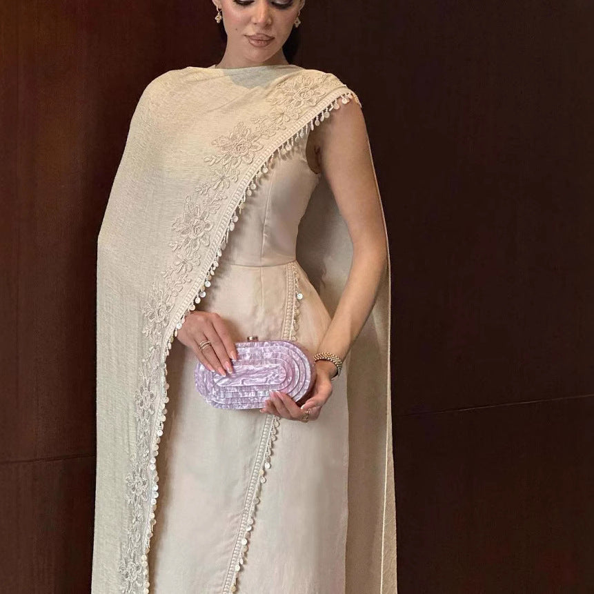 Women's Traditional Dress Long Robe Two-piece Set