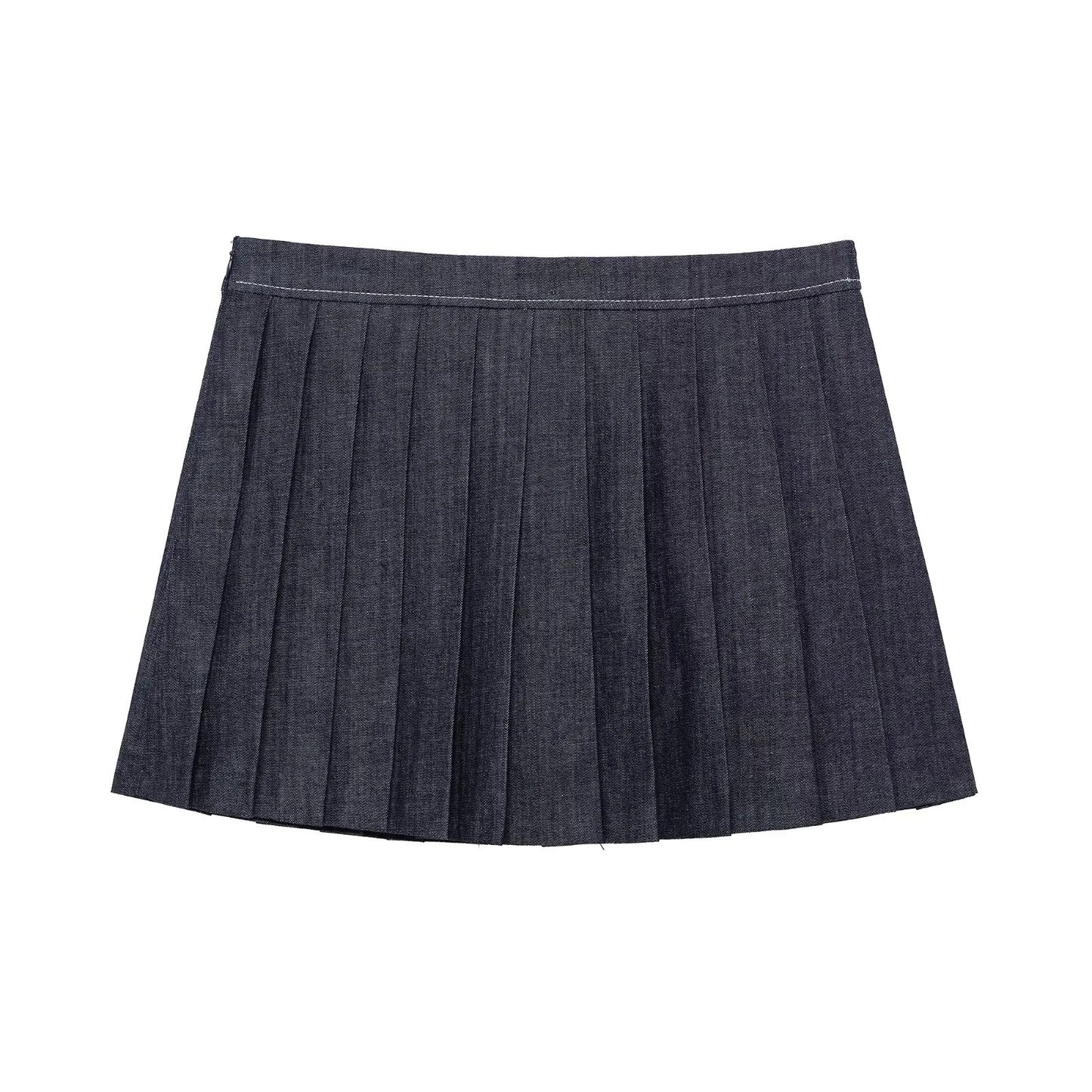 Women's Clothing Balloon Silhouette Pilot Jacket Wide Pleated Short Skirt