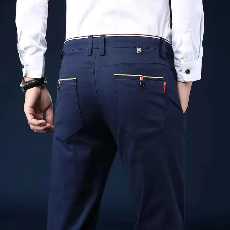 Men's Ice Silk Straight-Leg Quick-Dry Casual Pants