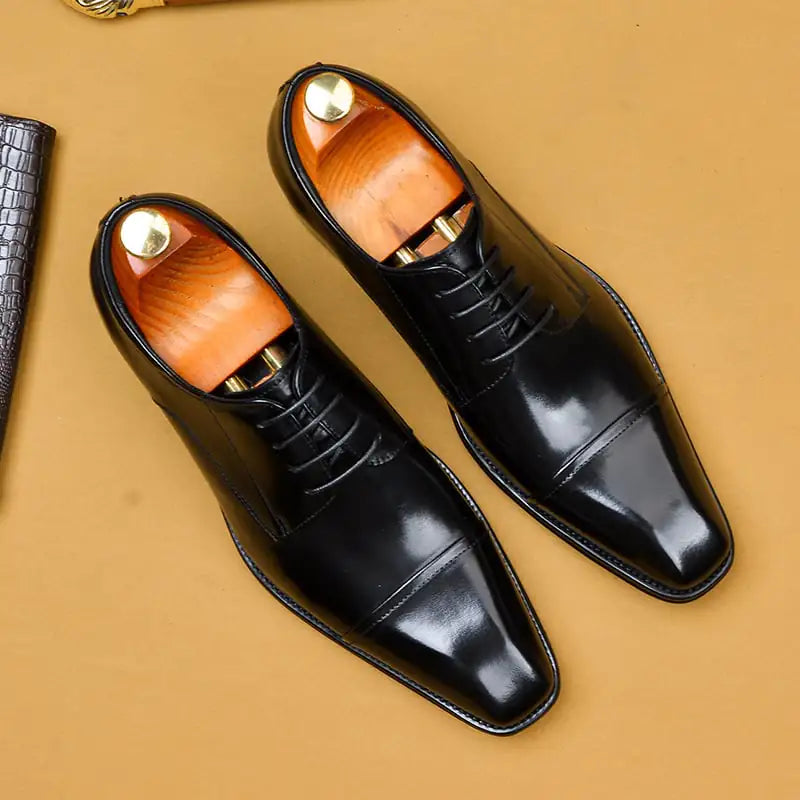 Men's British Leather Formal Business Footwear