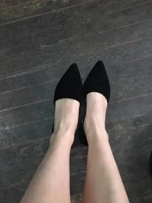 Ladies Shallow Pointed Toe Flat Peas Single Shoes