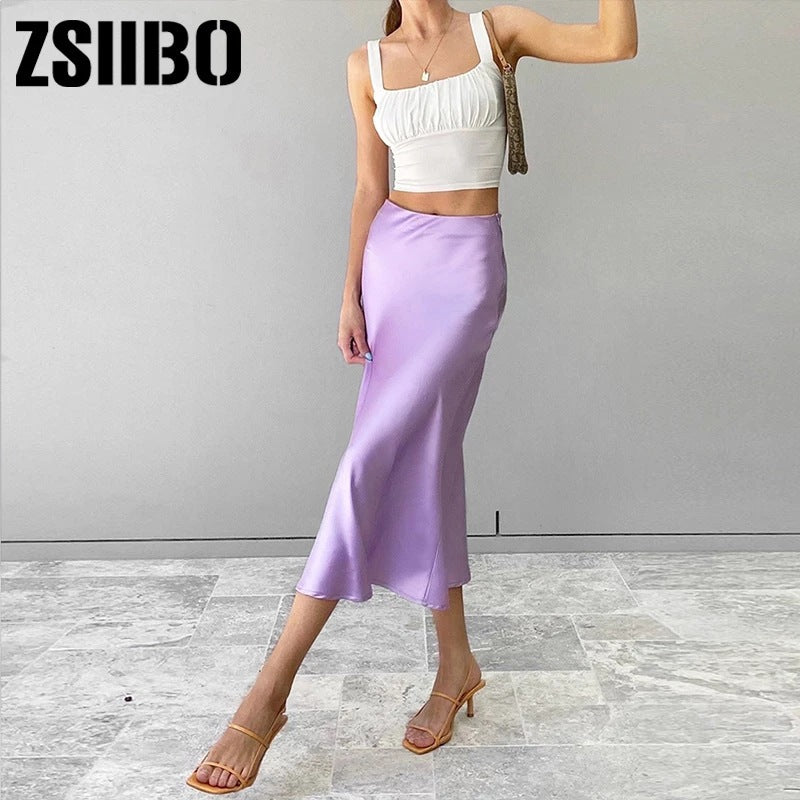 Fresh Strap Inner Wear Backless Pleated Fitted Crop Top and Skirt