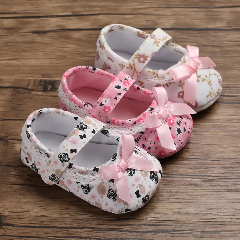 Soft Sole Princess Shoes for Baby Girls (0-1 Year)