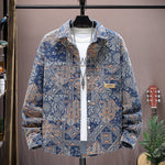 Teenagers Loose Printed Long-sleeved Shirt