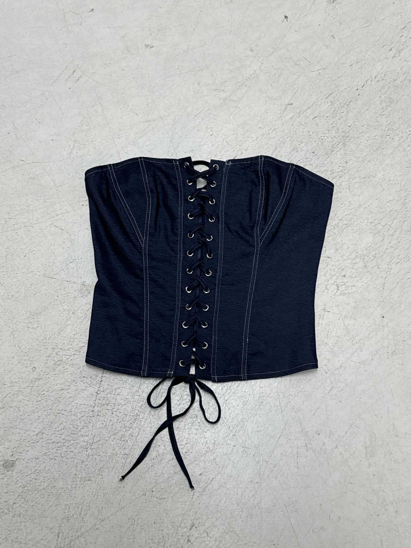 Style Original Color Knit Strapless Crop Top Low Waist Short Pleated Skirt Personality Spicy Girl Casual Set