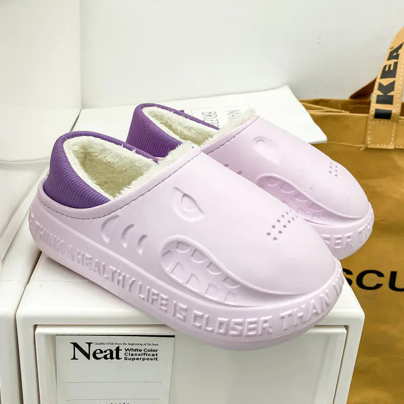 Men's Waterproof Warm Cotton Home Shoes