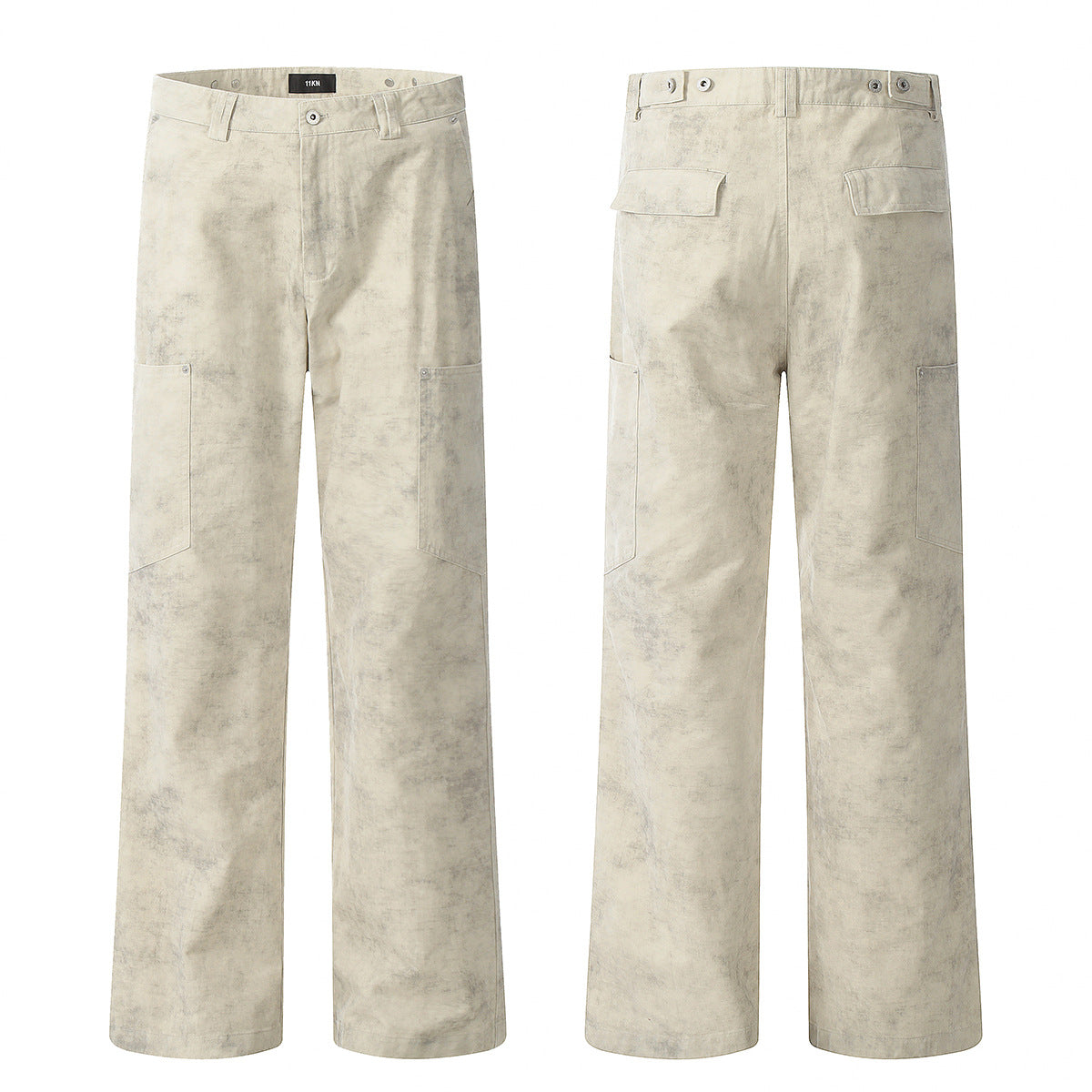 Work Pants for Men and Women Vintage Washed Slim Fit Loose Casual Trousers