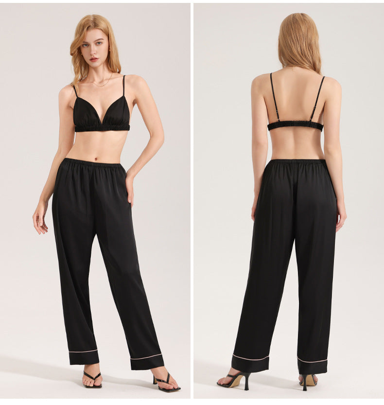 Women Strap Long Pants Home Wear