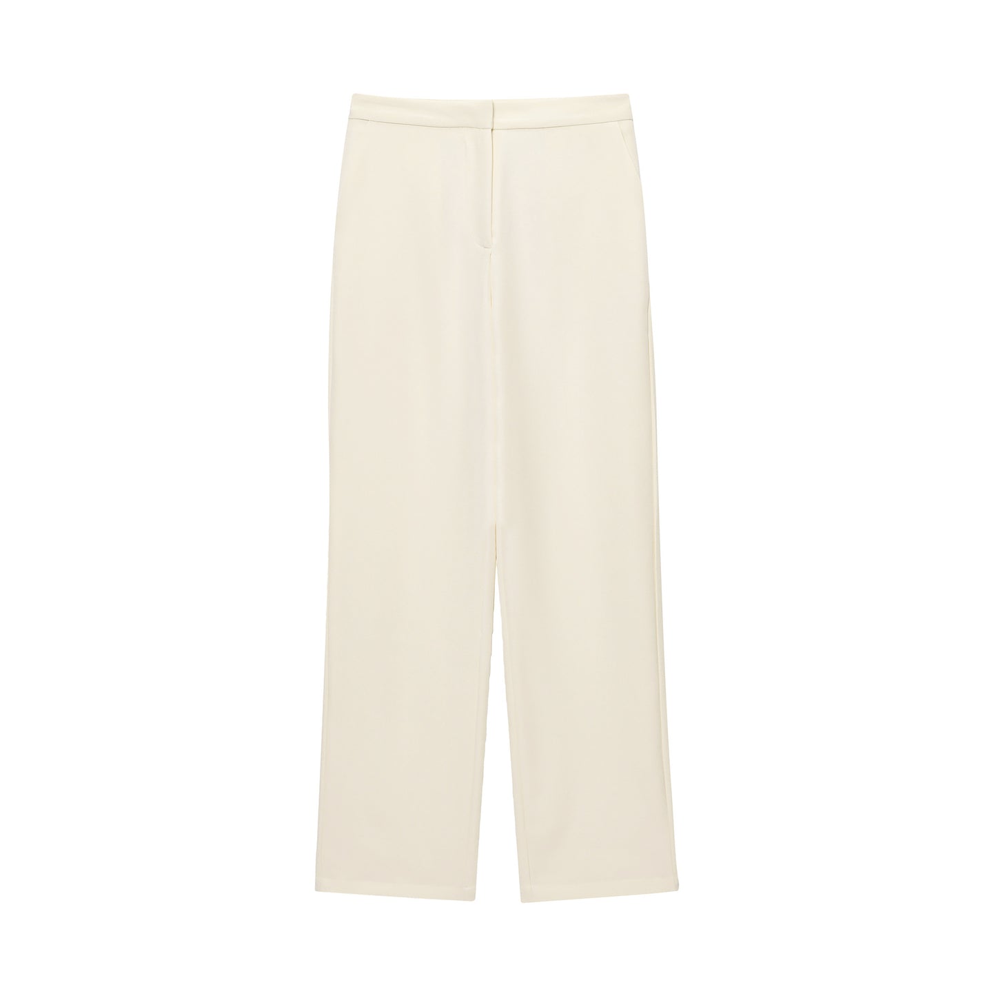 Women's Thin Scarf Lapel Blazer + Straight Leg Pants