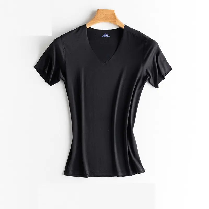 Men's Ice Silk Seamless Quick Dry Short Sleeve T-Shirt