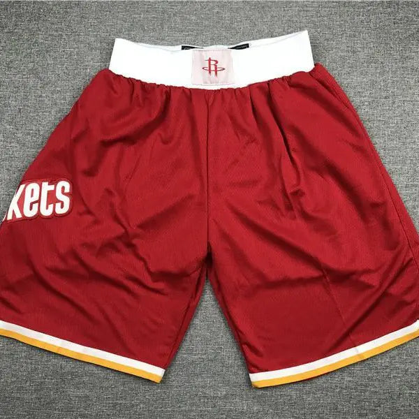 Retro Embroidered Mesh Pocket Basketball Shorts