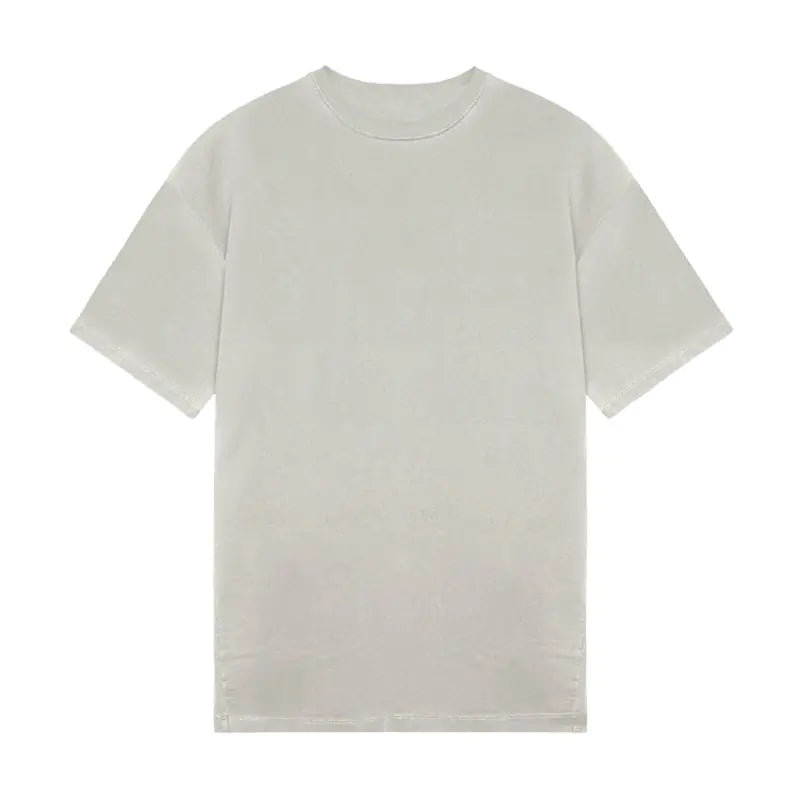 Men's Loose Fit Distressed T-Shirt - Round Neck, Short Sleeve