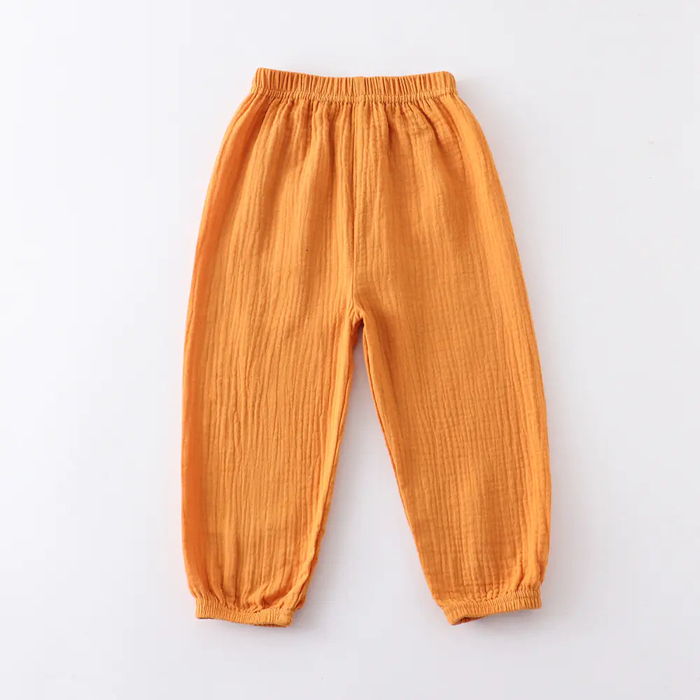 Children's Loose Cotton Linen Mosquito Pants