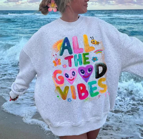 3D Letter Printed Hoodie for Women