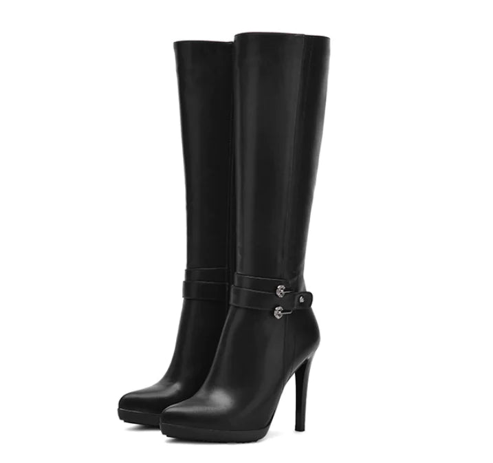 2016 Winter New Waterproof Pointed High Heel Boots