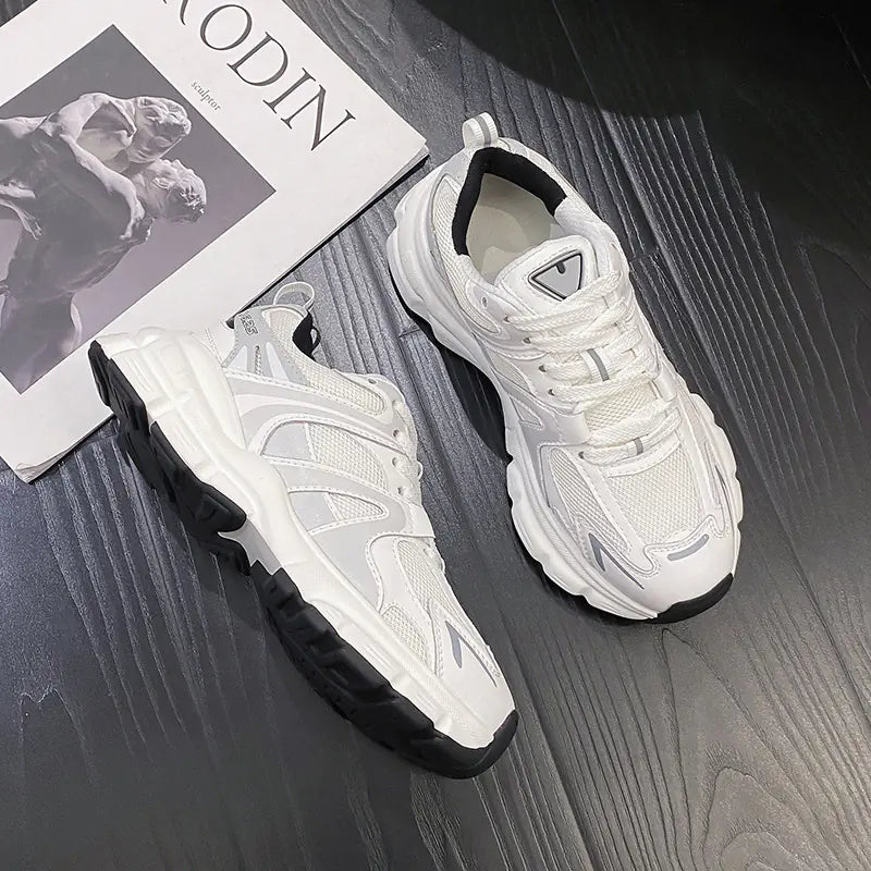 Breathable Dad Sneakers for Women - Thick Sole Style