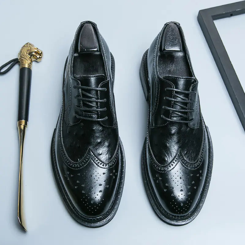 Men's British Style Formal Leather Business Shoes