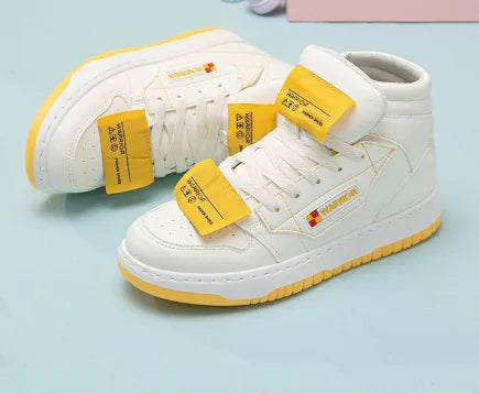 Men's High-Top Canvas Sneakers, Korean Style Casual Shoes