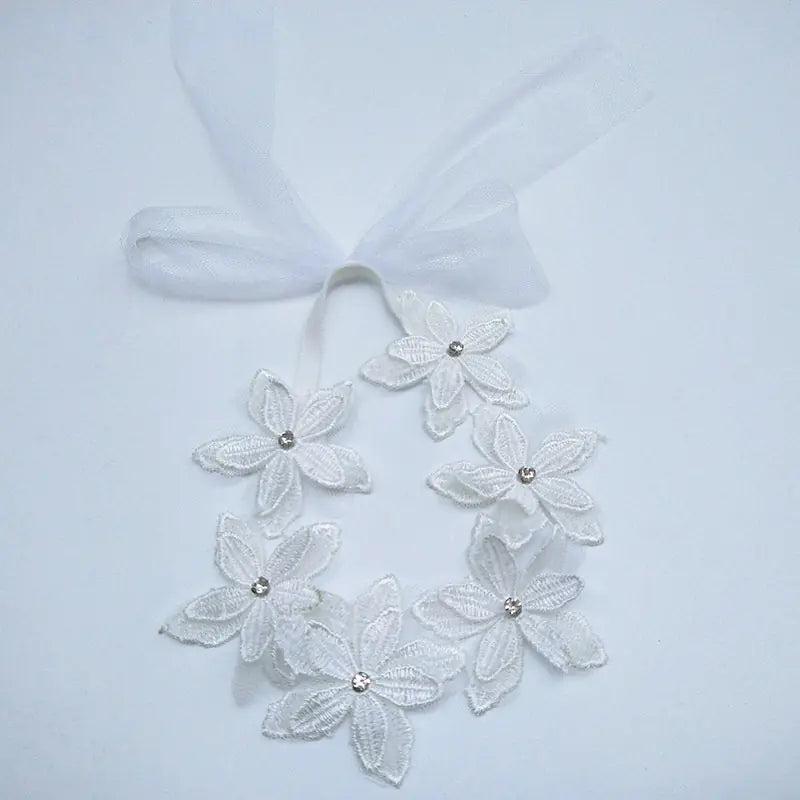 Cute Six-Flower Gauze Bow Baby Headband