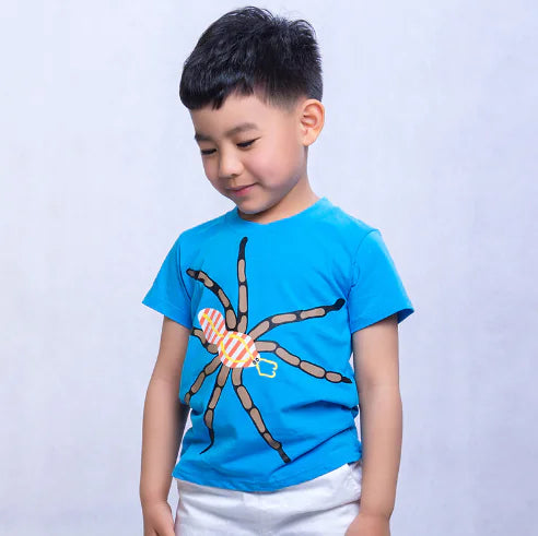 Trendy Cartoon Printed Short-Sleeved T-Shirt for Kids