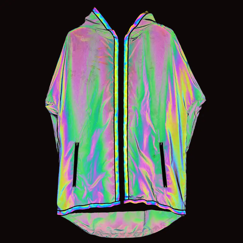 New Rainbow Reflective Windbreaker for Street Dance