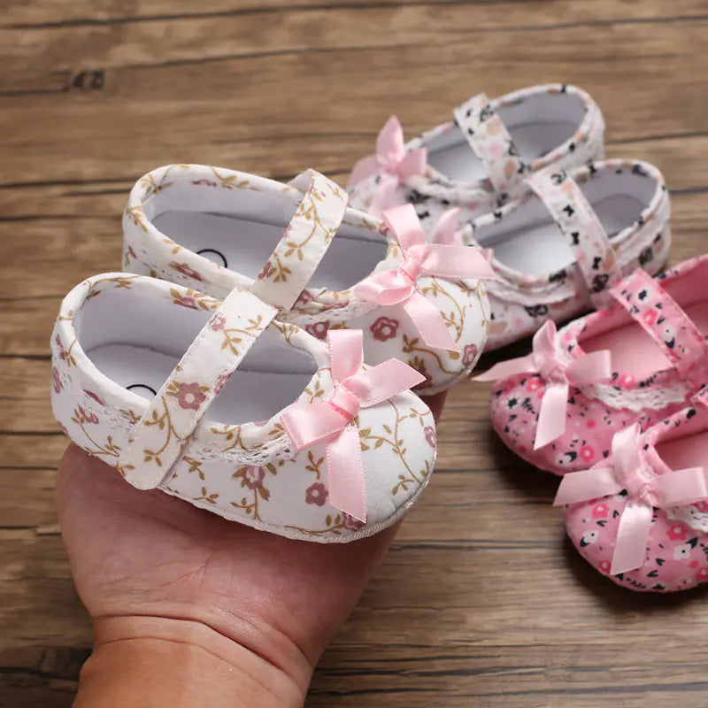 Soft Sole Princess Shoes for Baby Girls (0-1 Year)