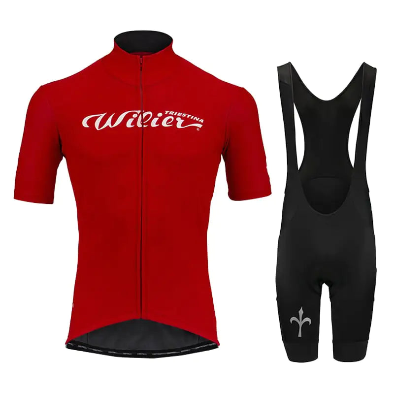 Short-Sleeved Bib Cycling Jersey