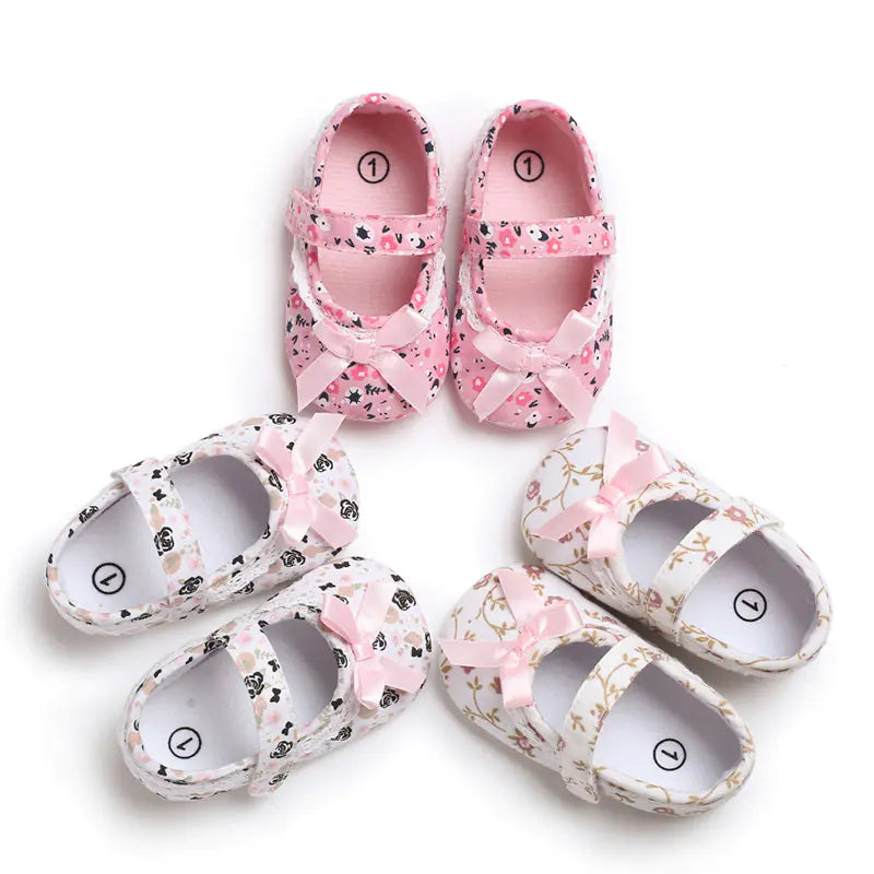 Soft Sole Princess Shoes for Baby Girls (0-1 Year)