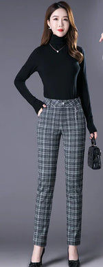 Plaid Casual Leggings