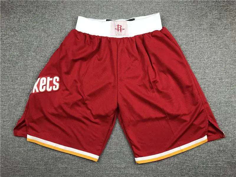 Retro Embroidered Mesh Pocket Basketball Shorts