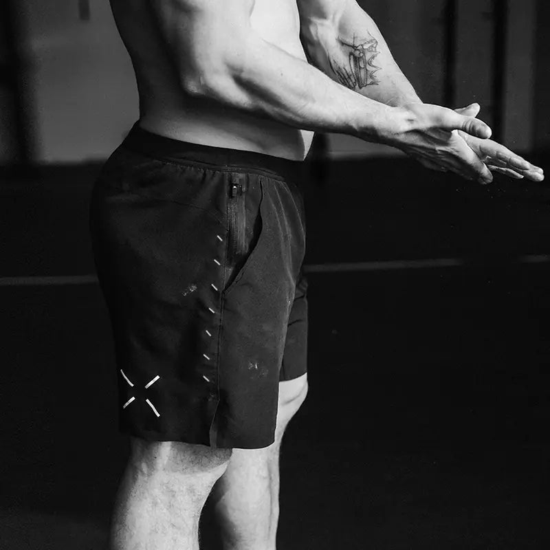 Men's Loose Fit Basketball Shorts with Zipper Pockets