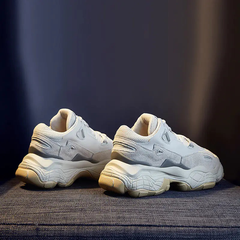 Thick Sole Dad Sneakers - Casual Athletic Shoes