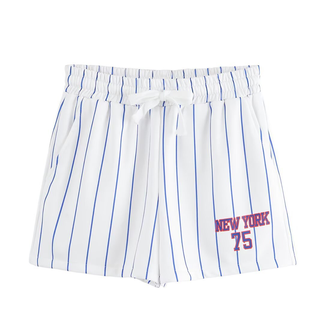 Women's Fashion Sporty Stripe T-Shirt + Shorts Set