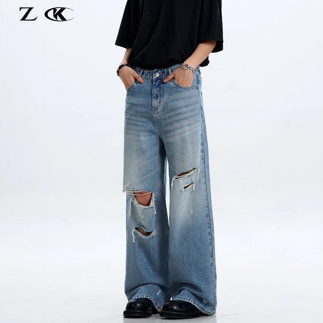 Loose Fit Slim Wide Leg Three-Dimensional Casual Long Pants