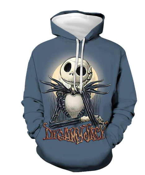 Women's Casual Skull Hoodie for Halloween
