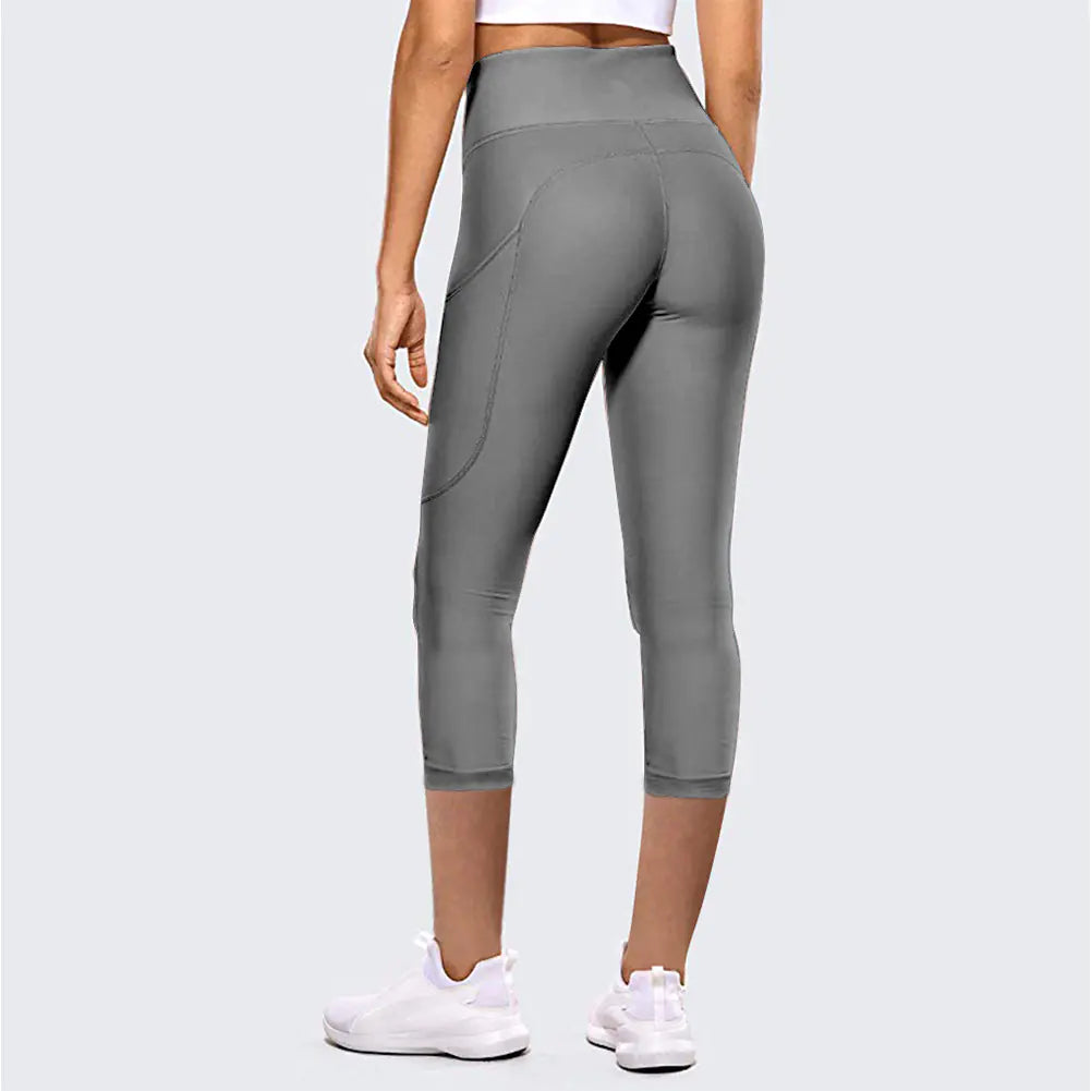 High-Waist Hip-Lifting Cropped Yoga Pants for Women