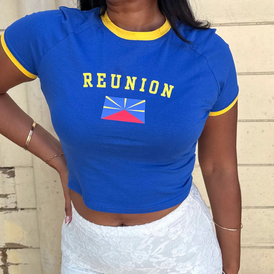 Summer Women's Short Sleeve T-Shirt Set Y2K Streetwear Letter Embroidery Blue Short Sleeve