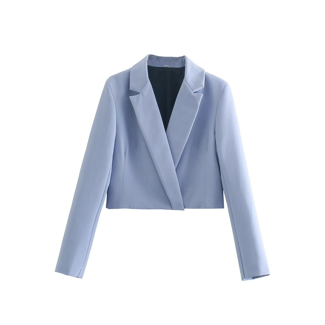 Women's Short Blazer Jacket + Skirt Set
