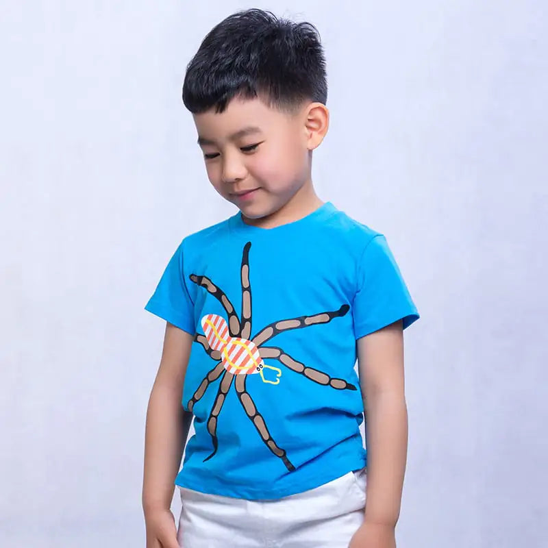 Trendy Cartoon Printed Short-Sleeved T-Shirt for Kids
