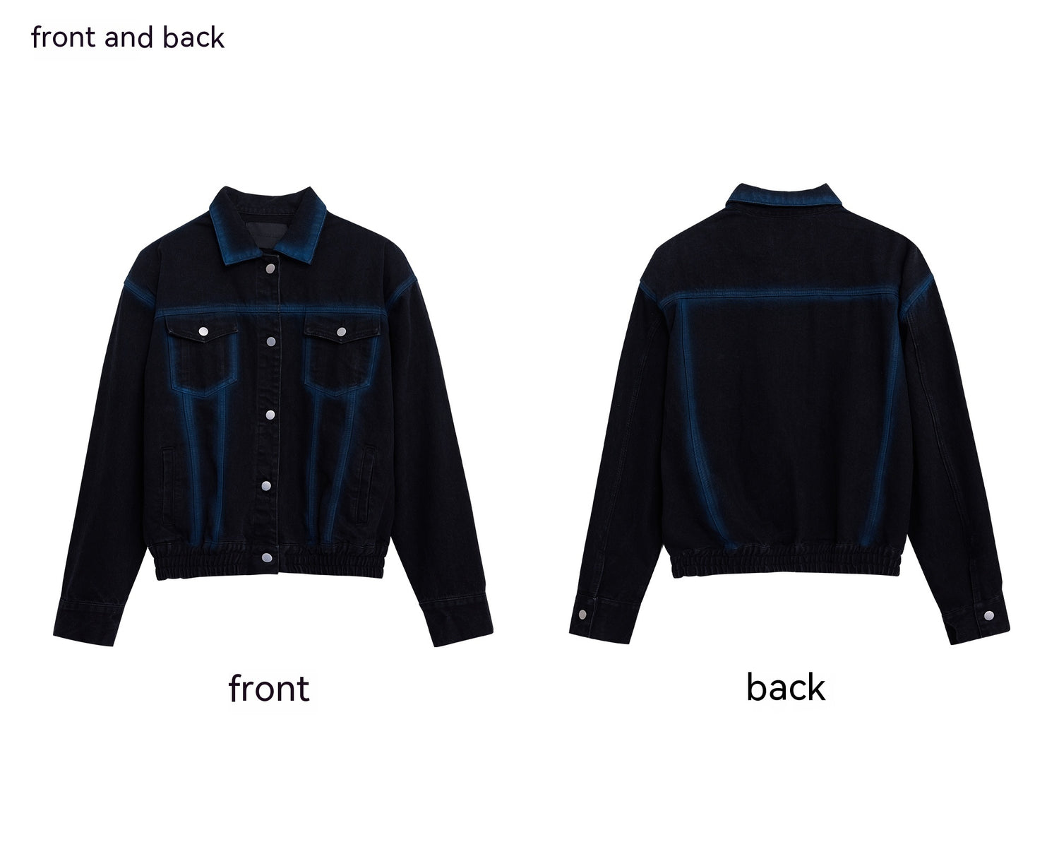 Men's American-style Retro Inkjet Loose Casual Top Denim Jacket