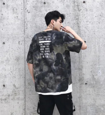 Men's Summer Camouflage Short Sleeve T-Shirt (Loose Fit)