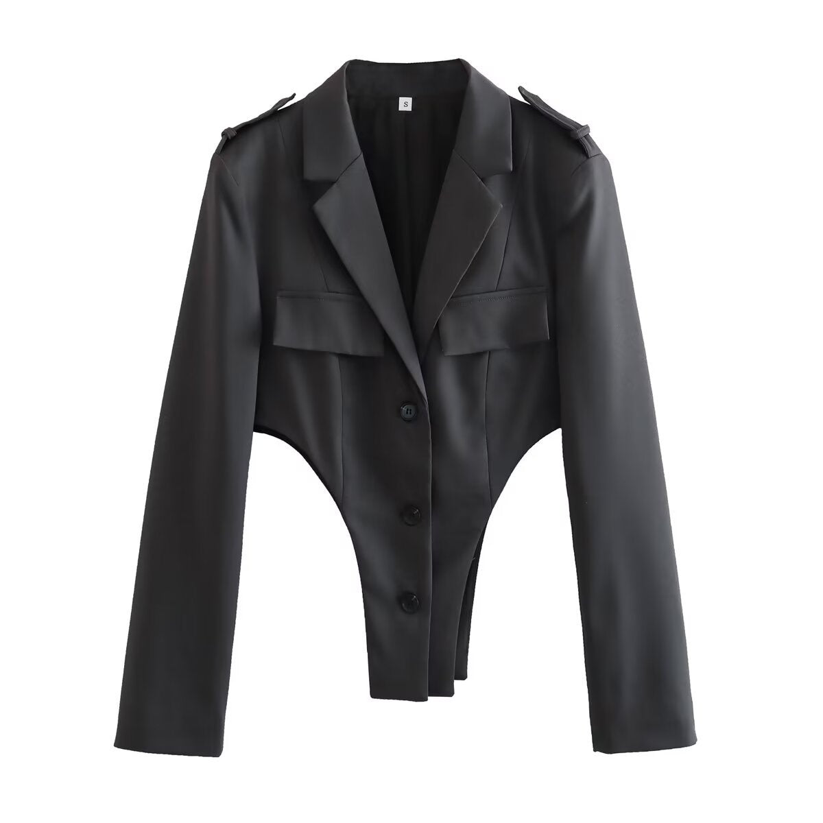 Hollow Out Blazer Top + Suit Pants for Women