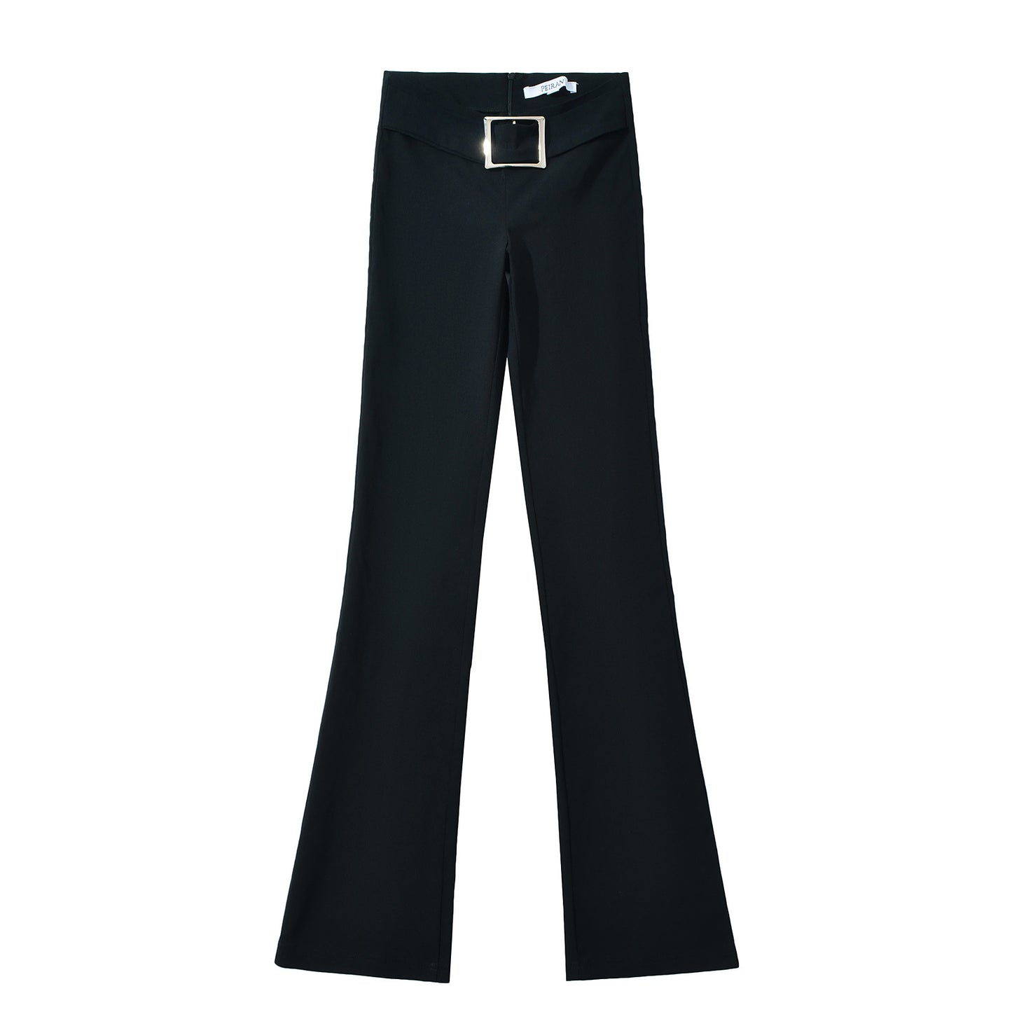 Women's Clothing INS Black and White Color Block Turn-down Collar Long Sleeve Jumpsuit + Long Pants Set