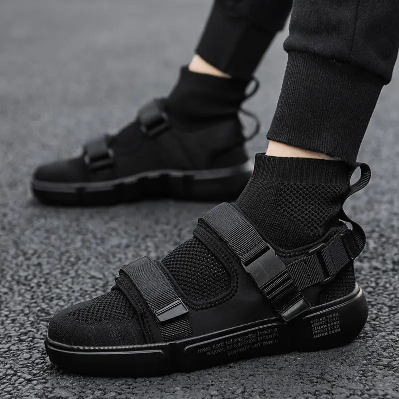 Men's High-Top Canvas Sneakers - Summer Korean Style