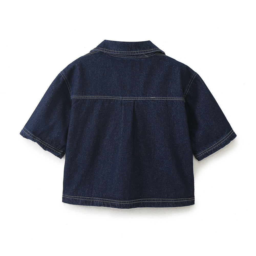 Short Denim Shirt for Women