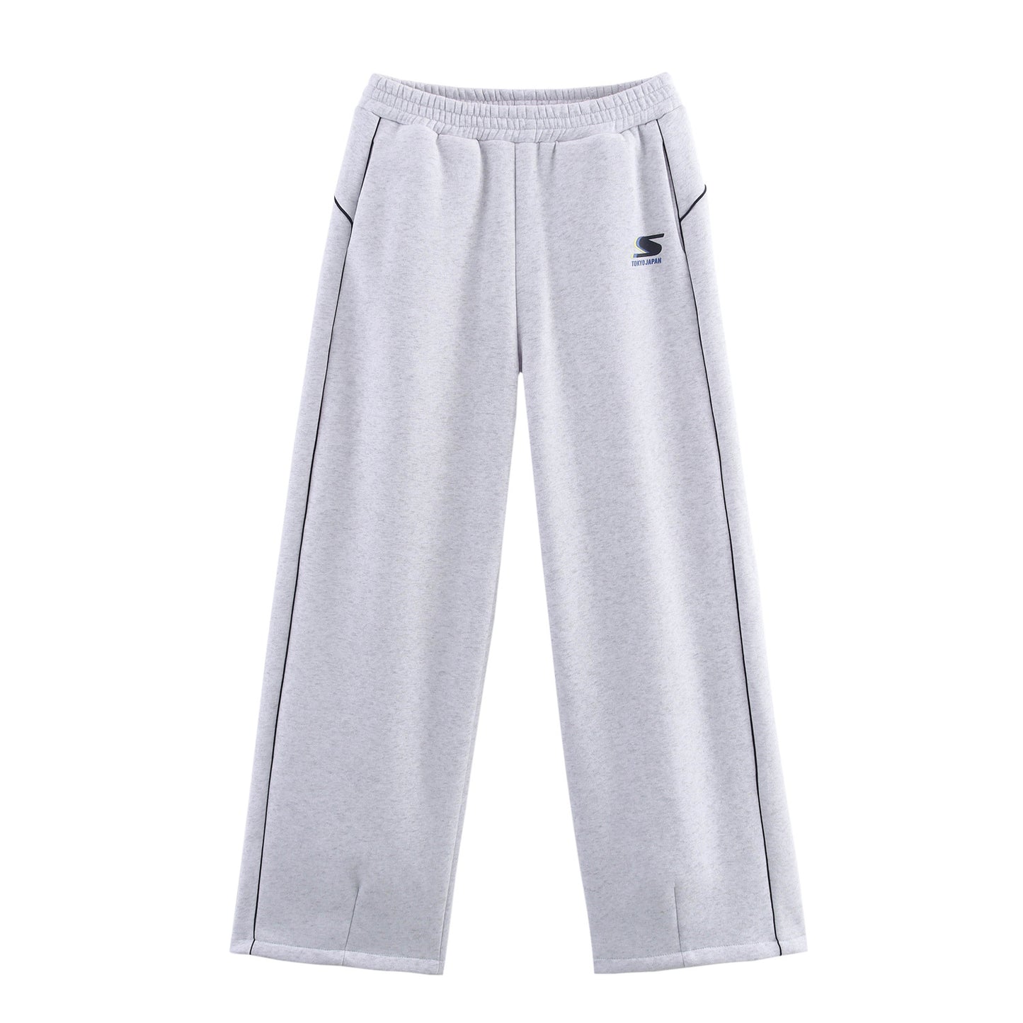 Women's Clothing Set with Decorative Edges and Printed Hoodie + Long Pants