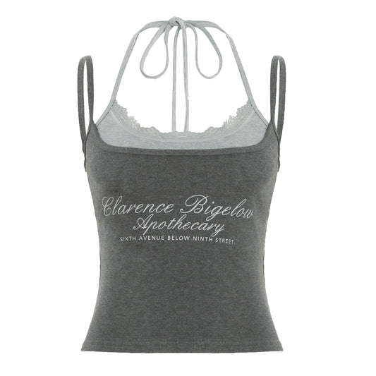 Sweet and Sexy Halter Neck Strapless Crop Top Trendy Fashion Summer New Sexy Spicy Girl Outerwear Two-Piece Set